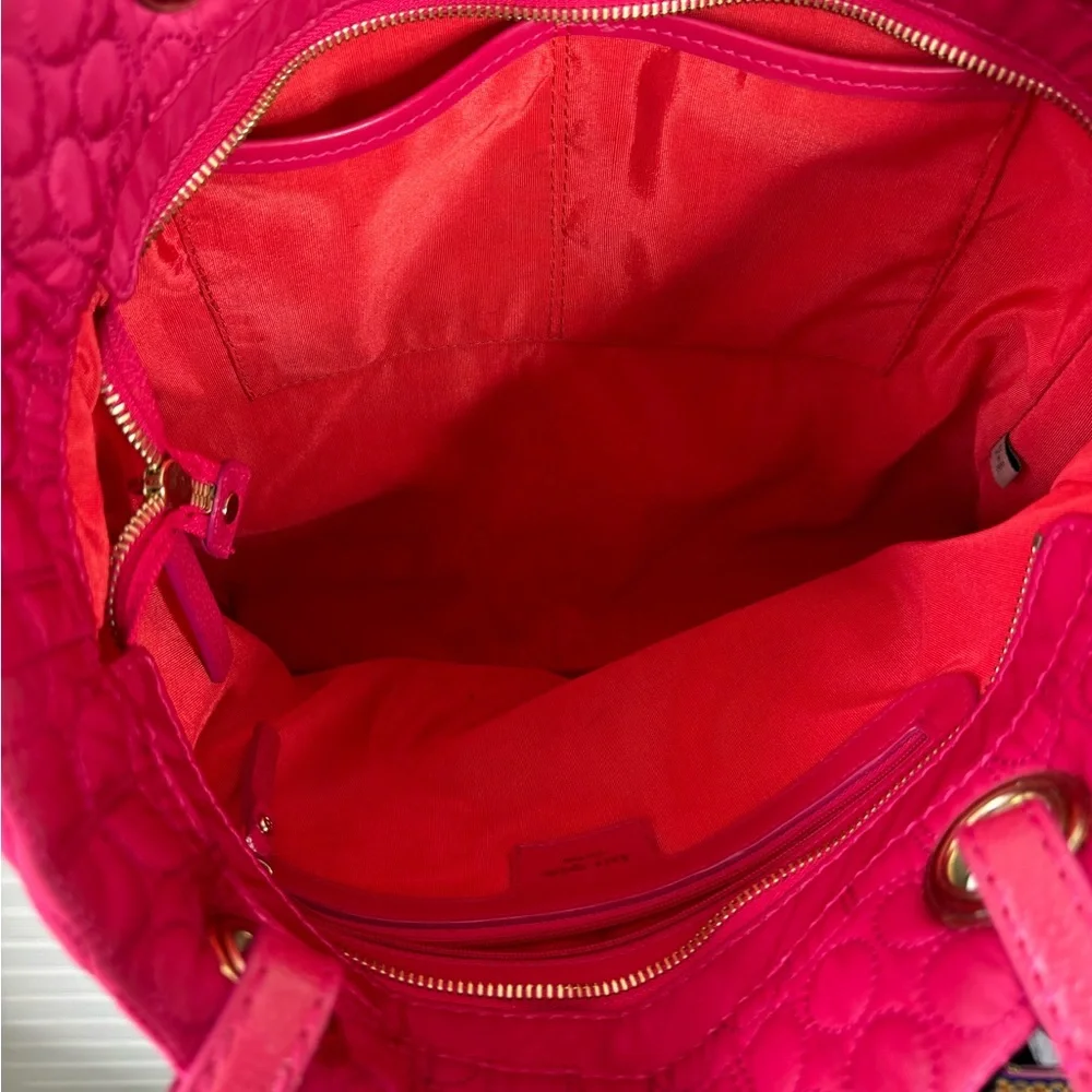 Kate Spade Hot Pink Quilted Tote Bag